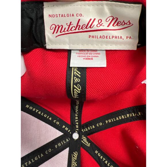 Mitchell & Ness NBA Philadelphia 76ers Embroidered Snapback Hat Red & Royal New - Picture 7 of 7